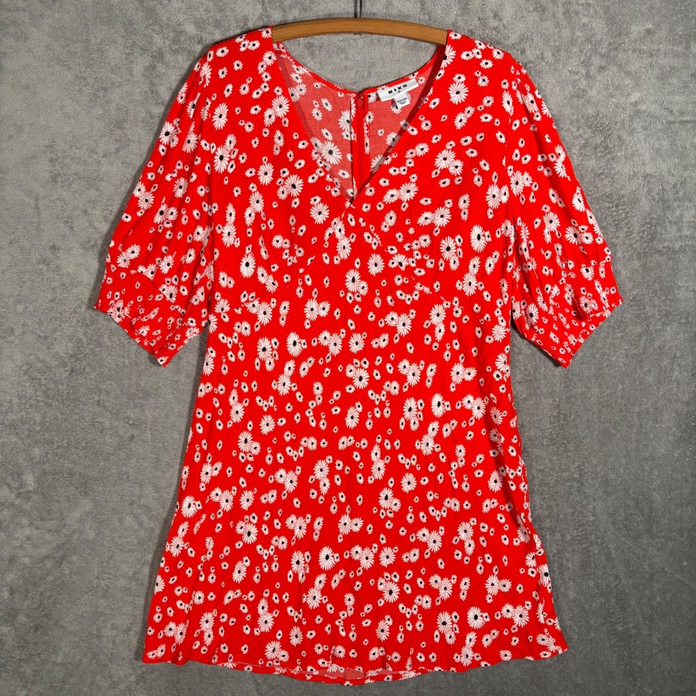 Red Floral Mini Dress